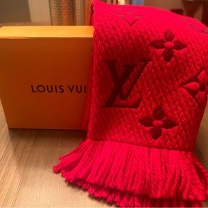 Authentic Louis Vuitton Logomania Wool Scarf